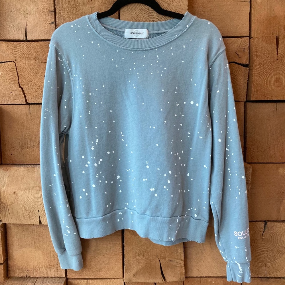 Soulcycle spatterpaint crew neck
